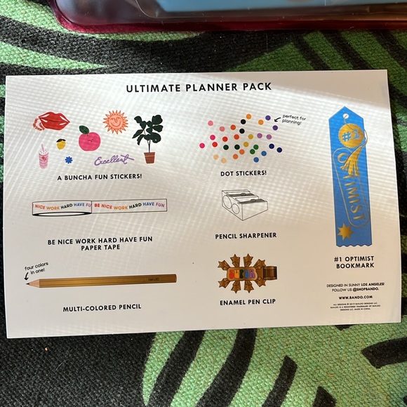 Ban.do ultimate planner pack glitter pens pencils - Picture 2 of 5